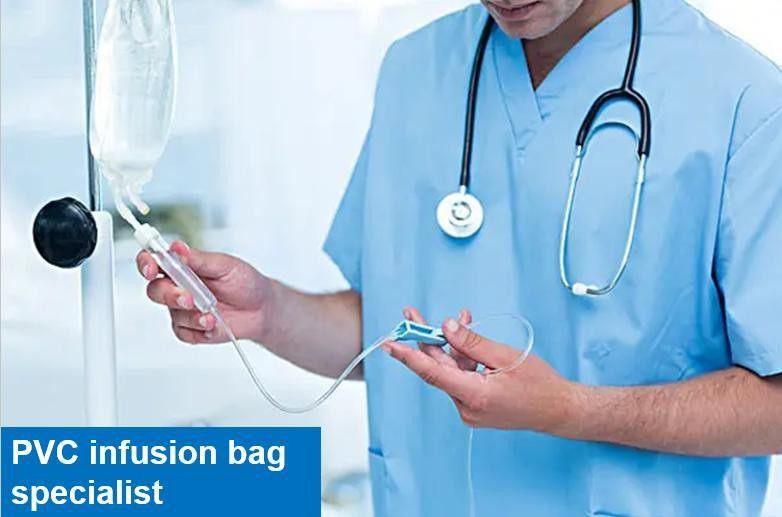 250 ml 500 ml 1000 ml wegwerp infuuszak Medisch PVC Steriele Zoutoplossing IV Vloeistofoplossing PVC Infuuszak