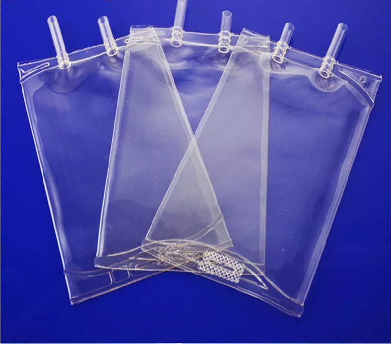 Medische lege PVC-infuuszak normale zoutoplossing Natriumchloride druppelzak 100 ml 250 Cc 500cc Twee poorten IV PVC-infuuszak