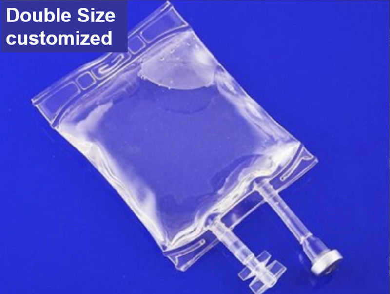 Plastic medische steriele infuuszak 100ml 250ml 500ml PVC natriumchloride oplossing IV infuus vloeistof zak