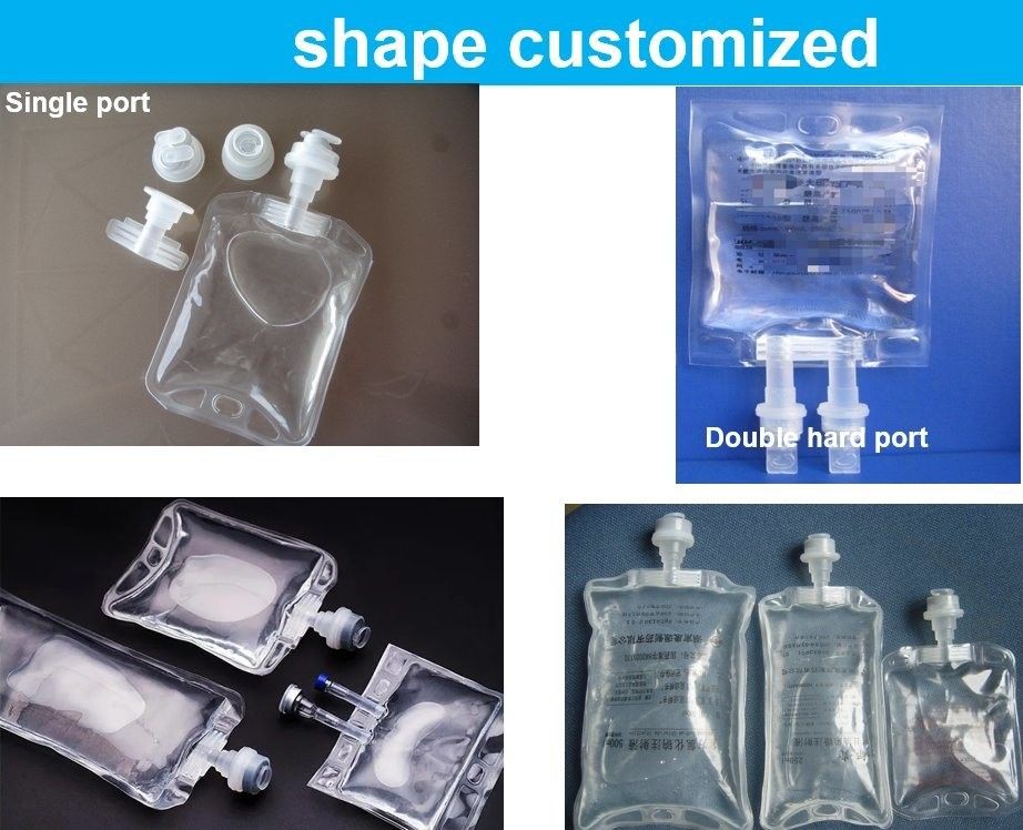 Medische 250 ml 500 ml medische druppelzak Steriele normale zoutoplossing Wegwerp niet-PVC infusiezak IV vloeistofoplossing zak