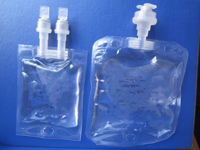 500 ml 1000 ml natriumchloride normale zoutoplossing Intravenous Single Port Non-PVC IV Fluid Bag met Euro Cap