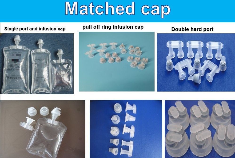 500 ml 1000 ml natriumchloride normale zoutoplossing Intravenous Single Port Non-PVC IV Fluid Bag met Euro Cap