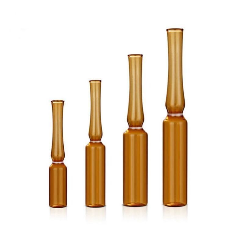 ISO-standaard Transparent Amber Farmaceutische Ampuul Flacon Type C Ampuul Leeg