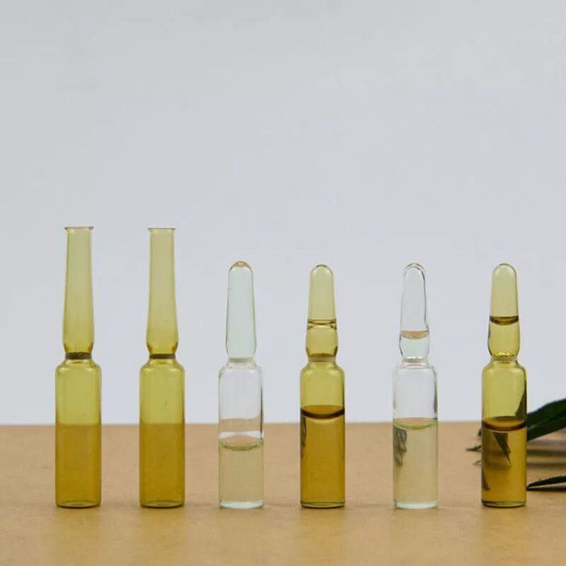 ISO-standaard Transparent Amber Farmaceutische Ampuul Flacon Type C Ampuul Leeg