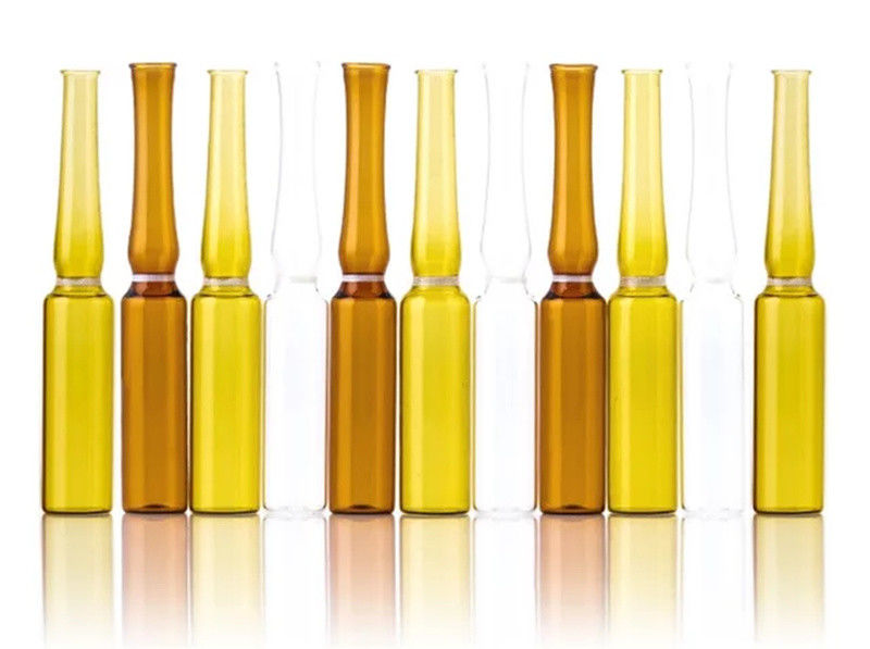 ISO-standaard Transparent Amber Farmaceutische Ampuul Flacon Type C Ampuul Leeg
