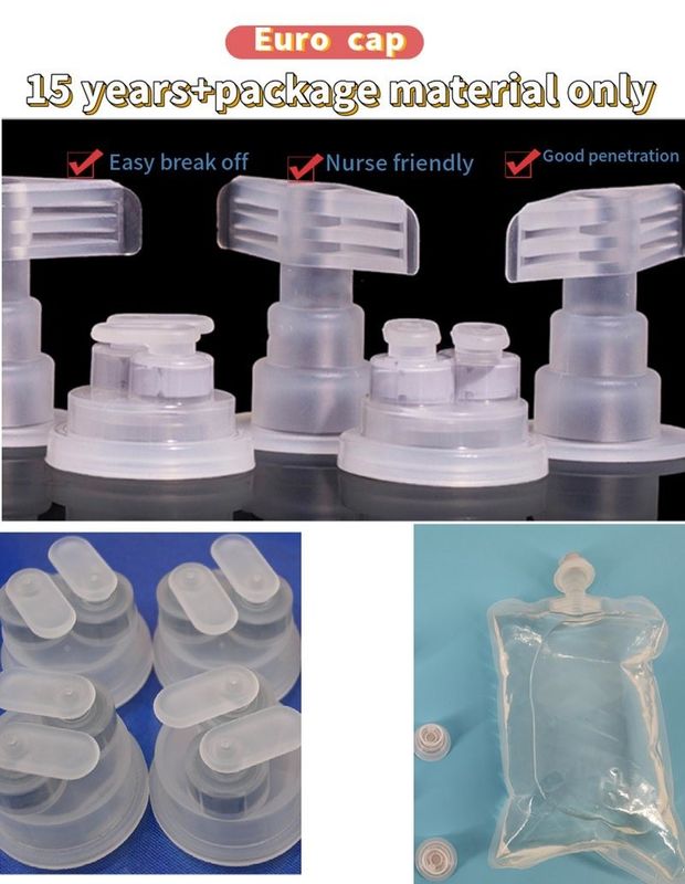 29 mm 30 mm PP aftrekbaar infusiekap voor niet-PVC film IV infusiekasten Euro Cap voor plastic infusifles