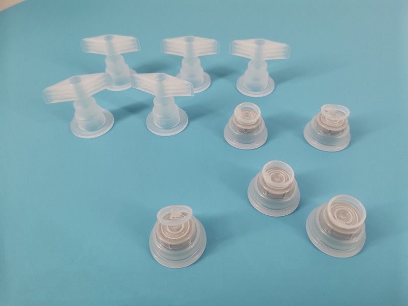 Dubbele opvouwbare enkelvoudige klep breek af infusiekap voor Lvp PP-infusiebottel 30 mm Euro-kap met twee koppen