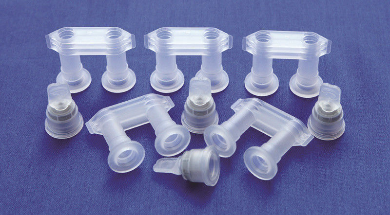 Dubbele opvouwbare enkelvoudige klep breek af infusiekap voor Lvp PP-infusiebottel 30 mm Euro-kap met twee koppen