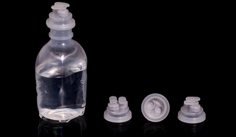 Dubbele opvouwbare enkelvoudige klep breek af infusiekap voor Lvp PP-infusiebottel 30 mm Euro-kap met twee koppen