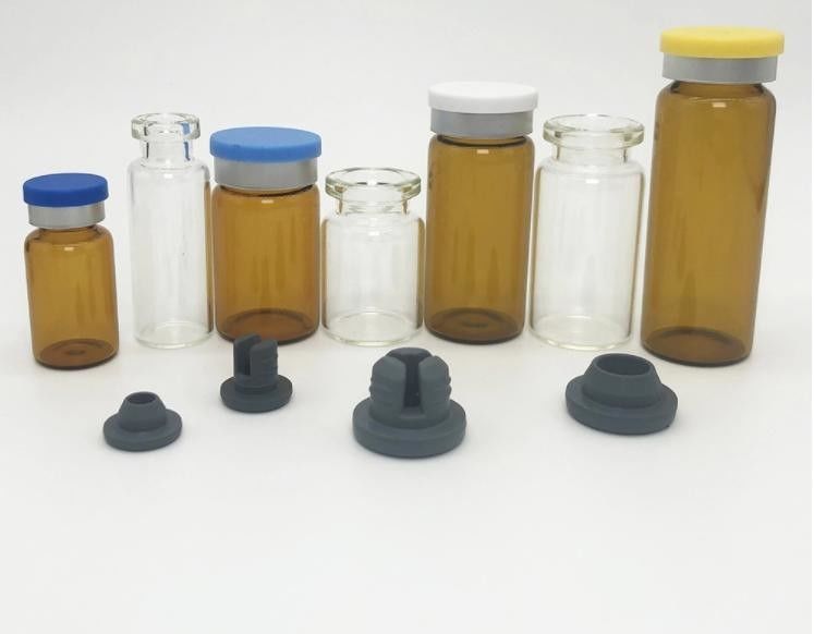 2 ml 5 ml 7 ml Vriesdrogende glazen injectieflacon Farmaceutisch Tubulair Vaccin Helder Amber Glas Flacons met aluminium dop