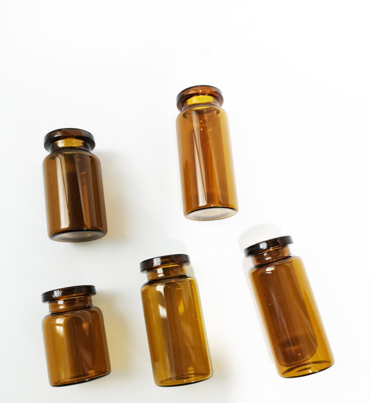 5 ml 7 ml 10 ml Farmaceutisch Duidelijk Amber Lyophilisatie buisvormige krimptop Glasflessen met afneembare dop