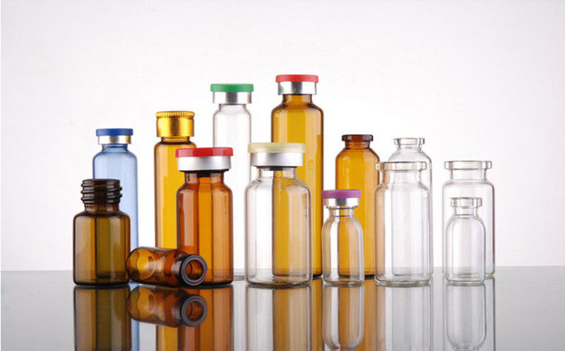 5 ml 7 ml 10 ml Duidelijke Amber Medicine Crimp Top Tubulaire Steriele Injectieflessen Glasflacon met rubberen stop