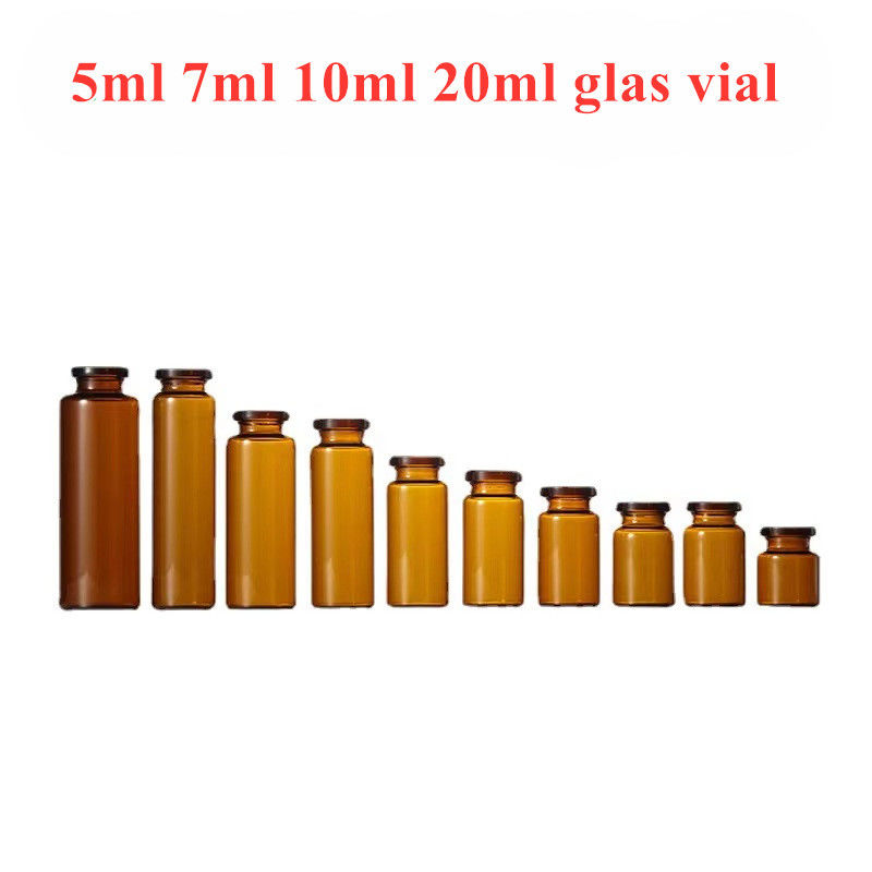 7 ml 10 ml Helder Amber Farmaceutisch Steriele Injectie Tubulaire steriele lege glazen injectieflacons voor medisch gebruik Antibiotica