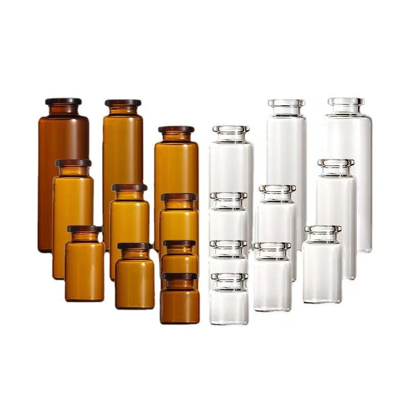 Injectie Penicilline glazen injectieflacon 5 ml 10 ml Helder Amber Borosilicaat Farmaceutische buisvormige glazen injectieflacon