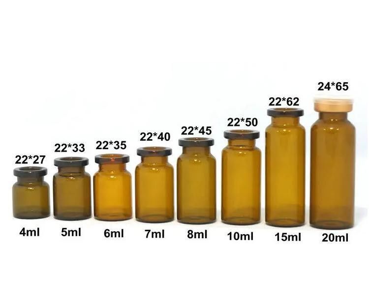 5 ml 7 ml 10 ml Duidelijke Steriele Medische Glasflacon Krimp hals Farmaceutische Tubulaire Glasflacon voor injectie