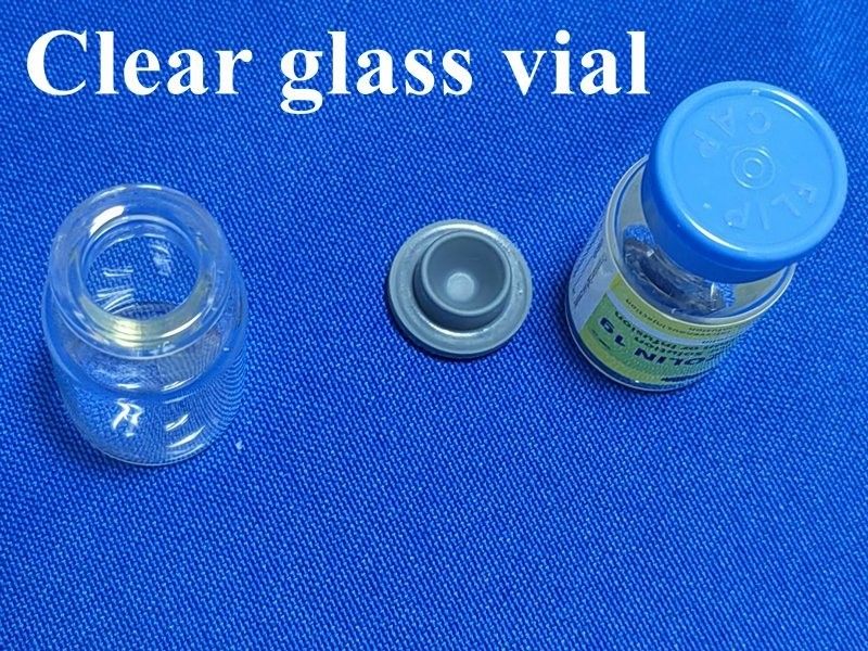 Schimmelbuisvormige borosilicaatglasflacons type 1 met een mond van 13 mm en 20 mm