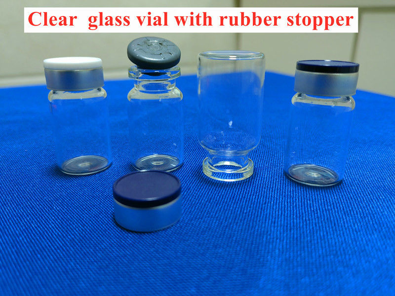 Borosilicaat 18 mm doorzichtige glazen injectieflacons met doppen USP Type Leeg glazen injectieflacon