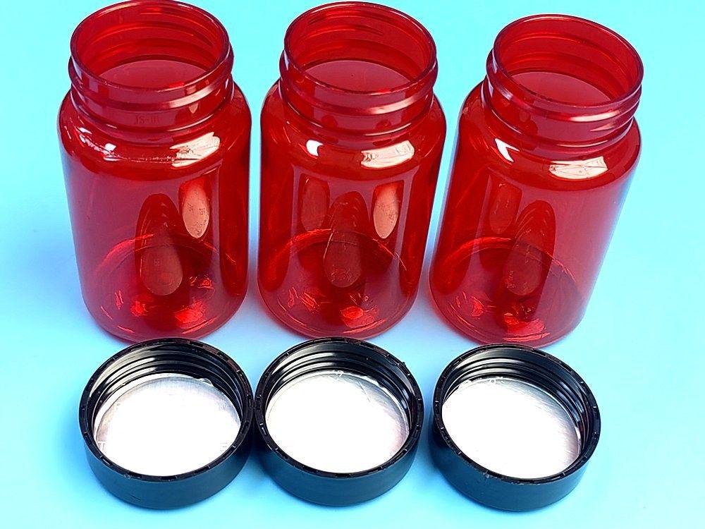 100 ml Pet Red Farmaceutisch Voorschrift Pillen Fles Fles Voedingssupplement Capsule Eiwitgeneesmiddelen Fles