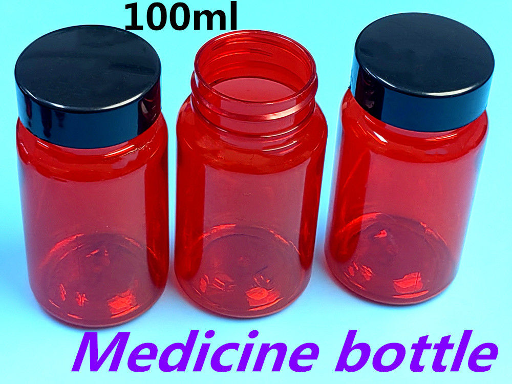 100 ml Pet Red Farmaceutisch Voorschrift Pillen Fles Fles Voedingssupplement Capsule Eiwitgeneesmiddelen Fles