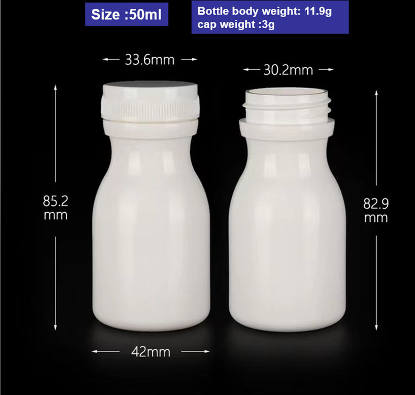 Leeg Breed Mond 100 ml 150 ml Wit Plastic PE Farmaceutische Pillen Capsule Container Geneeskunde Vitamine medicatie fles
