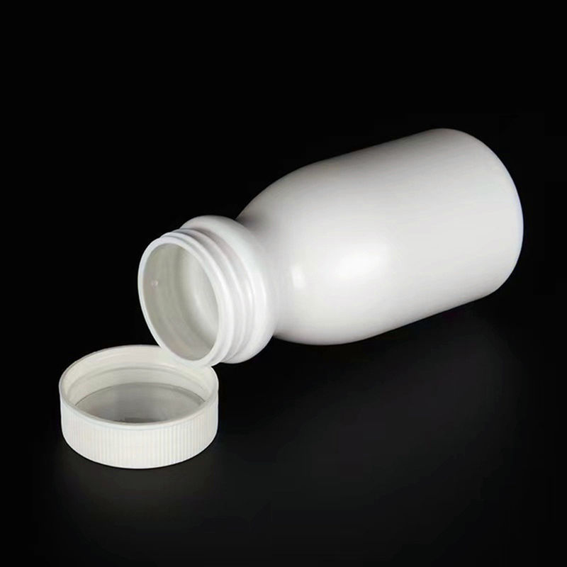 Leeg Rond 50 ml 100 ml 150 ml Witte HDPE capsule Tabletten pil Flessen Plastic supplementen Plastic PE-medicijnfles