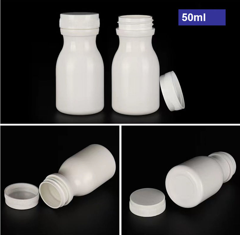 Leeg Rond 50 ml 100 ml 150 ml Witte HDPE capsule Tabletten pil Flessen Plastic supplementen Plastic PE-medicijnfles