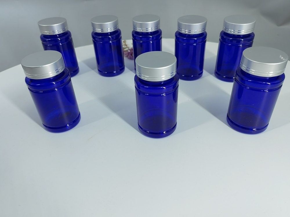 Kabeljauwlever Olie visolie Plastic capsule medicatie Fles PET 120 ml Leeg supplement Vitamine capsule pil Plastic fles