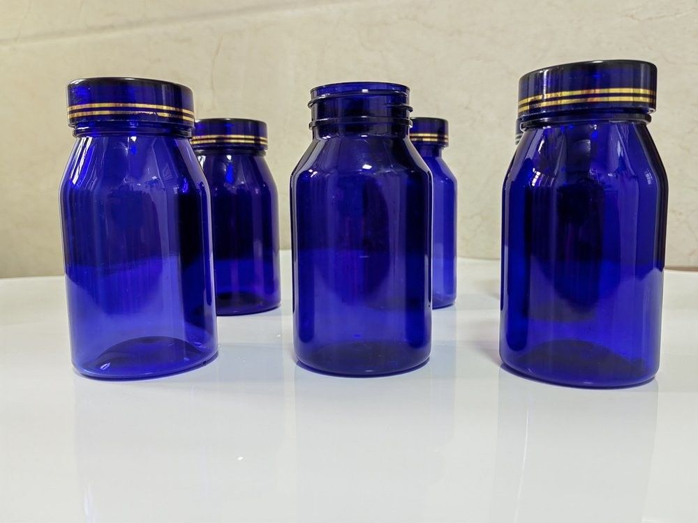 Farmaceutisch 100 ml 120 ml 175 ml Blauw PET Plastic Pill Capsule Fles Gezondheidszorg tablet medicijn Fles met schroefdop