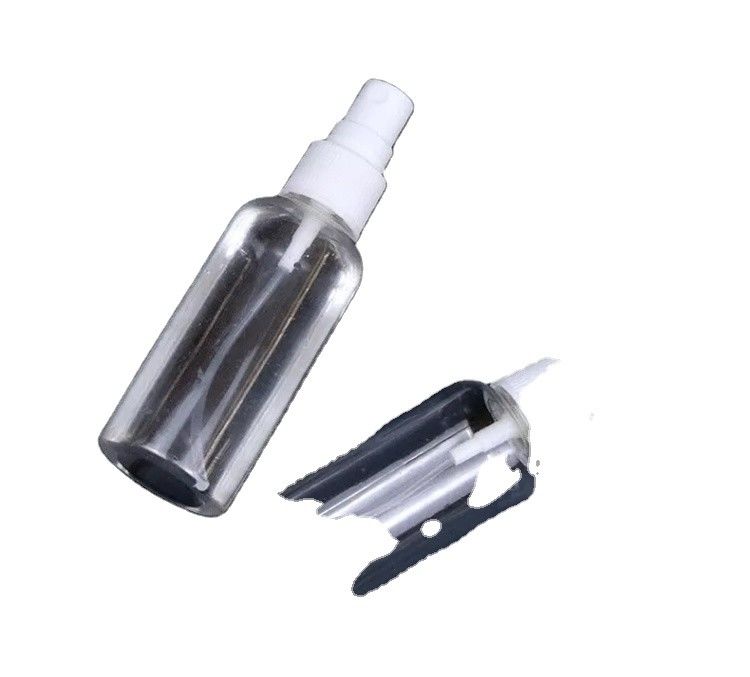 60 ml 100 ml Ronde vorm Kleine PET Plastic Spray Flasje l 50 ml cosmetische PET heldere handwassanitizer sprayflasje