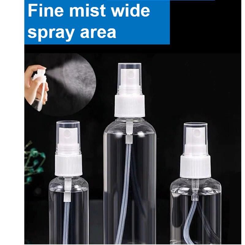 Reisgrootte draagbare lege plastic alcohol PET spuitfles Handsanitizer Witte spuitpomp Lichaam plastic spuitfles