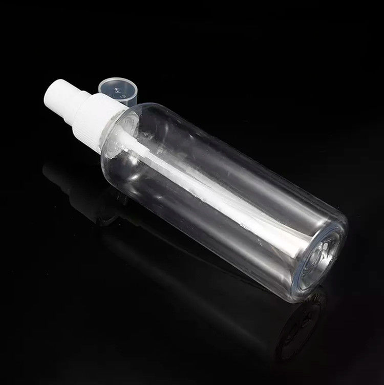 50 ml 60 ml 100 ml PET helder rond aanpassen hervulbaar hand sanitizer rond hervul cosmetische PET plastic spuitfles