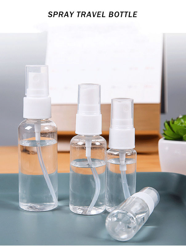30 ml 60 ml 100 ml hervulbare alcohol helder doorzichtig lege plastic spuitflessen PET spuitfles met fijne mist spuit