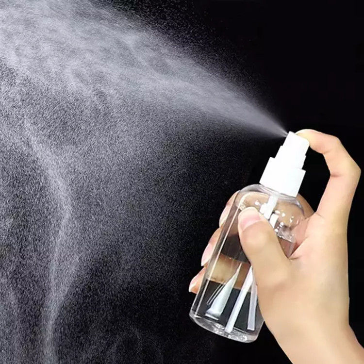 50 ml draagbare reis mini zak helder transparante lotion alcohol desinfectiemiddel plat rond PET plastic spuitfles