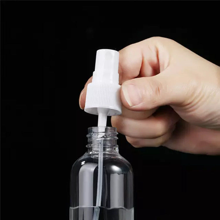 50 ml draagbare reis mini zak helder transparante lotion alcohol desinfectiemiddel plat rond PET plastic spuitfles