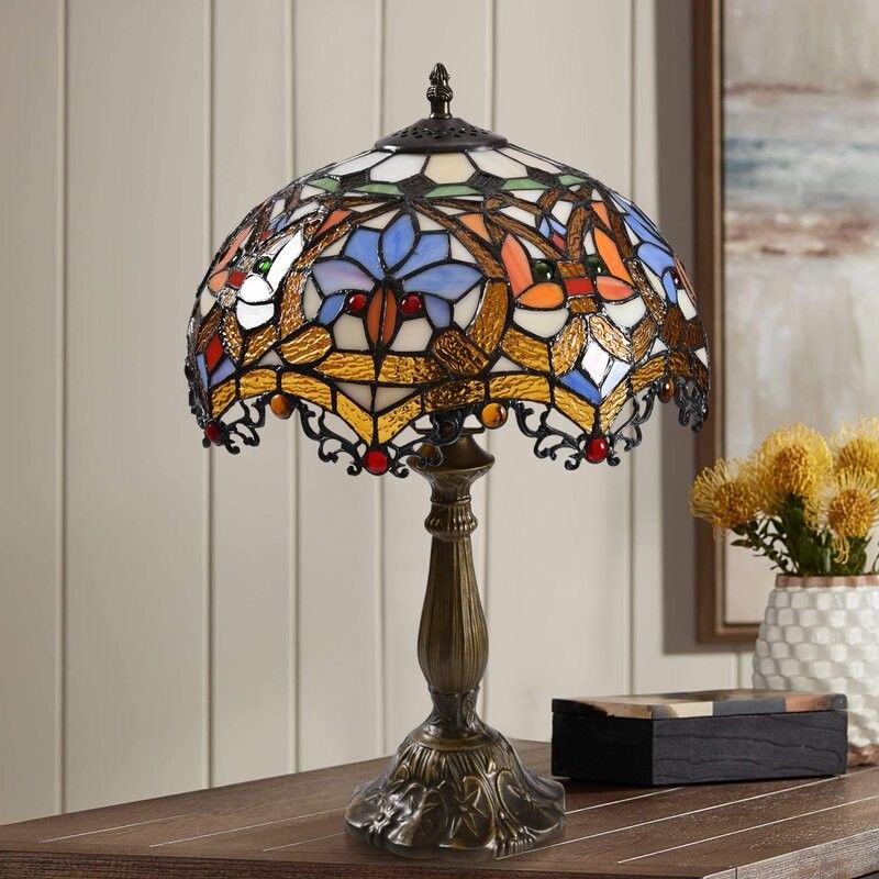 9 inch 12 inch Middellandse Zee handgemaakte glas in lood decoratieve lamp woonkamer eetkamer bar glas tafellamp