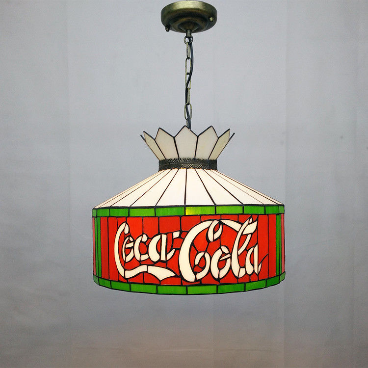 12' Bar Restaurant Cafe Eetkamer Hangend Licht Plafond Licht Rood Glas LED kandelaar Hanglamp