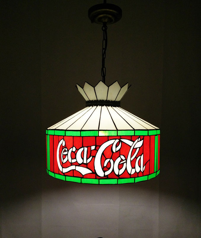 12' Bar Restaurant Cafe Eetkamer Hangend Licht Plafond Licht Rood Glas LED kandelaar Hanglamp