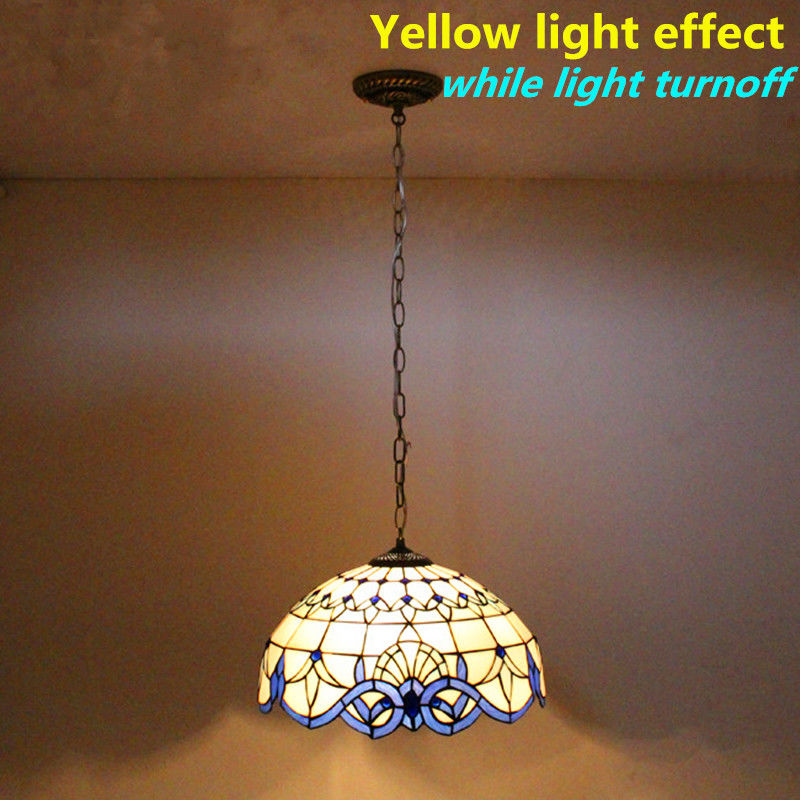 12' Europese stijl Turkse licht slaapkamer Eetkamer Glas in kleur kandelaar LED glas hanglamp