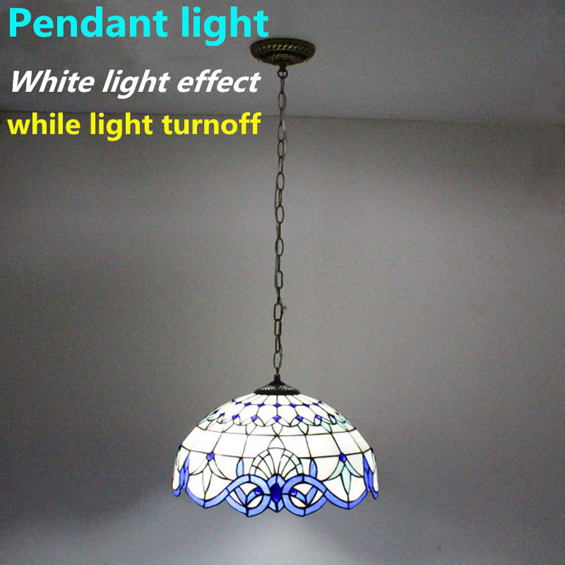 Retro Stain Hanger Lichtscherm Vitoriaans Hangend Lichtscherm Glas Hanger Lamp Voor Eetkamer Woonkamer Keuken Studie