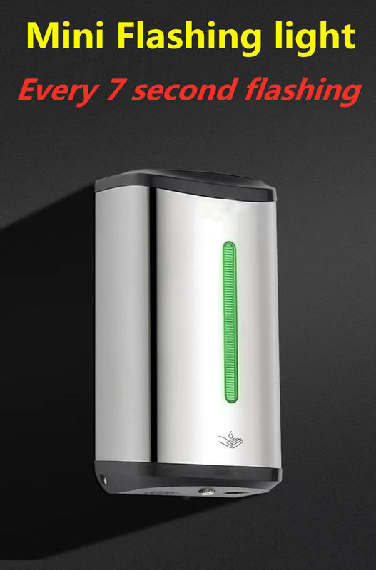 Roestvrij staal Grote capaciteit Wand gemonteerd Touchless Zeep Dispenser Hand Automatische infrarood sensor Vloeibare hand sterilisator